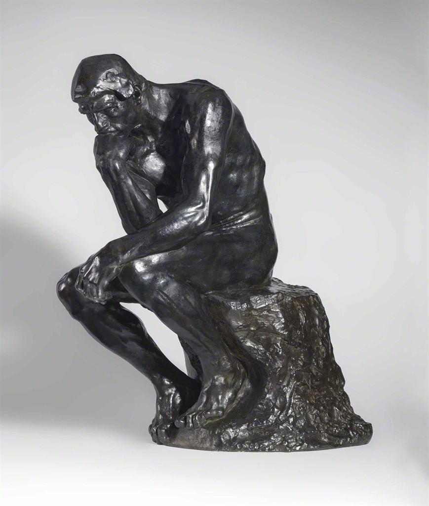 Auguste Rodin, Le Penseur, taille de la porte dit "moyen modèle"