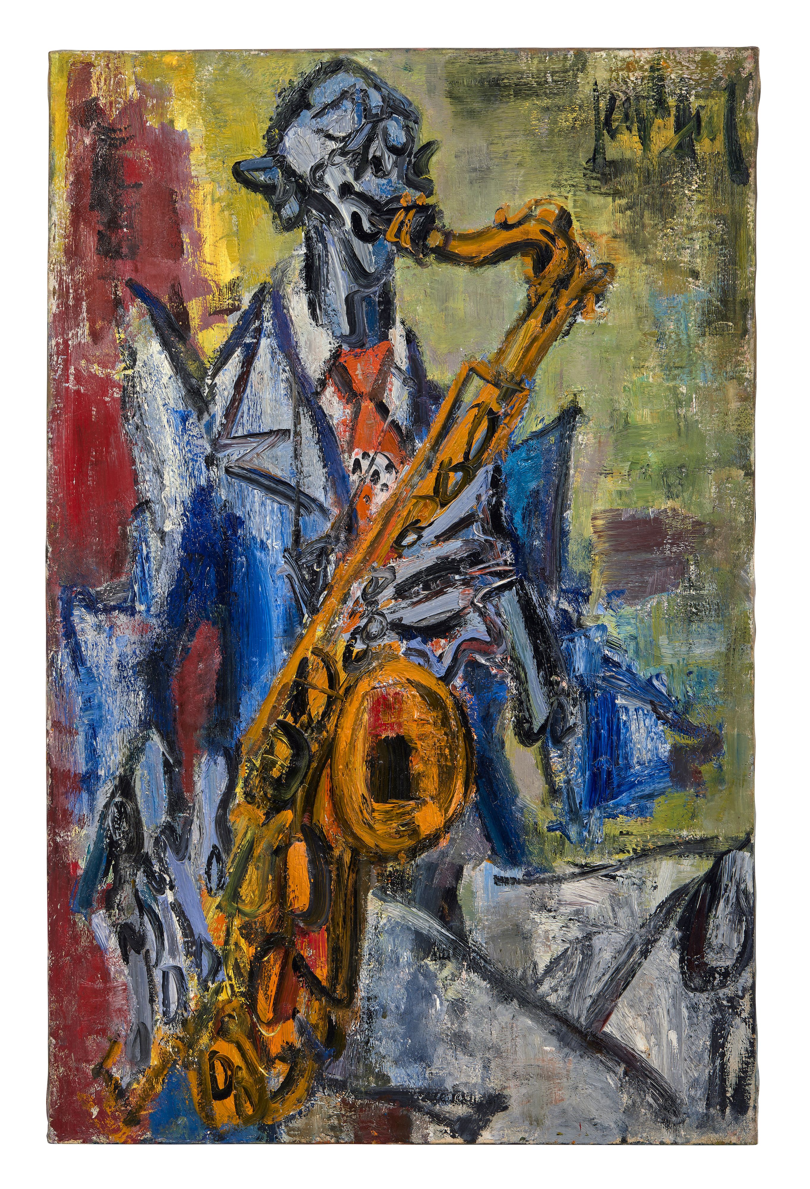 Le saxophoniste - circa 1955-1960