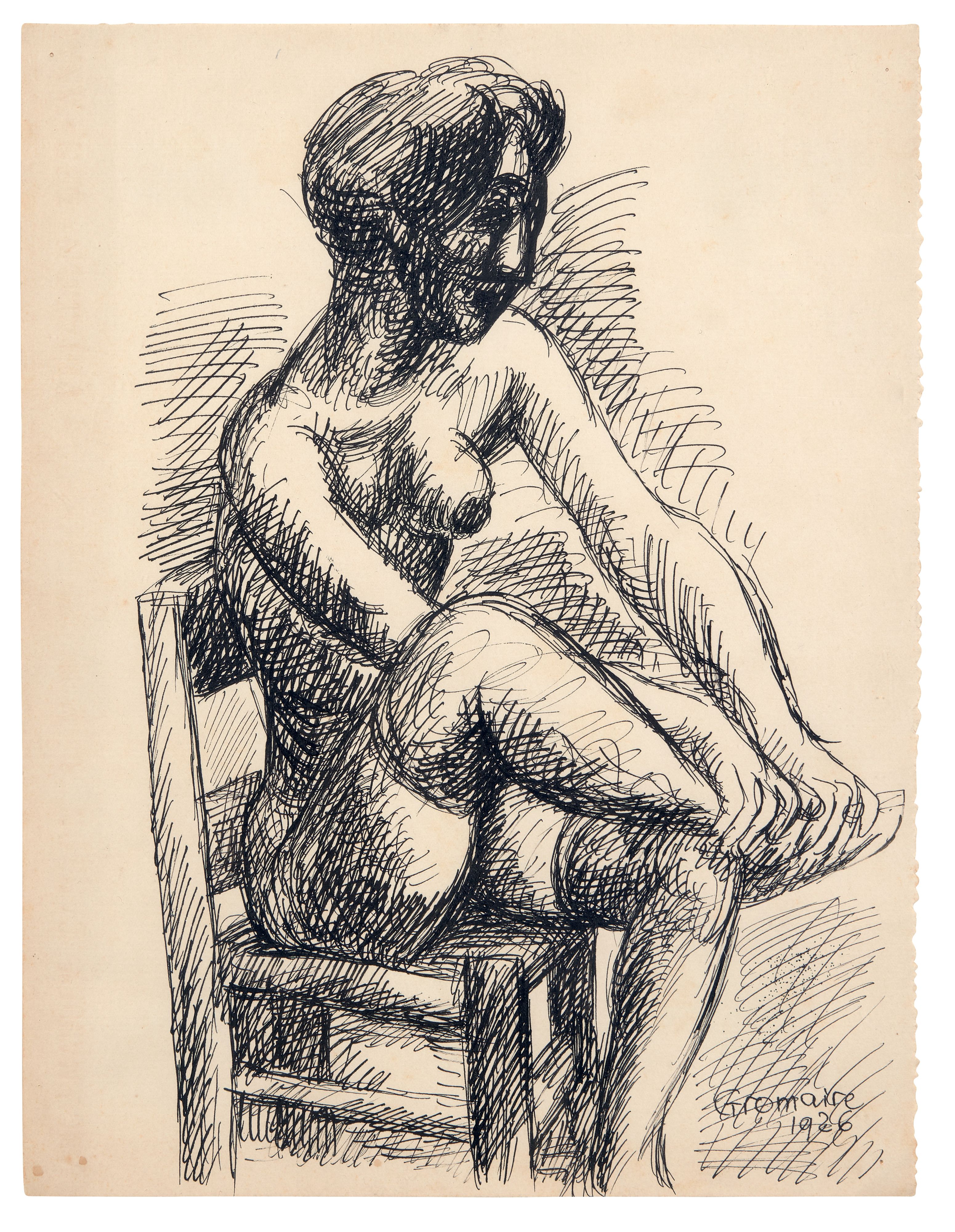 Nu assis - 1926