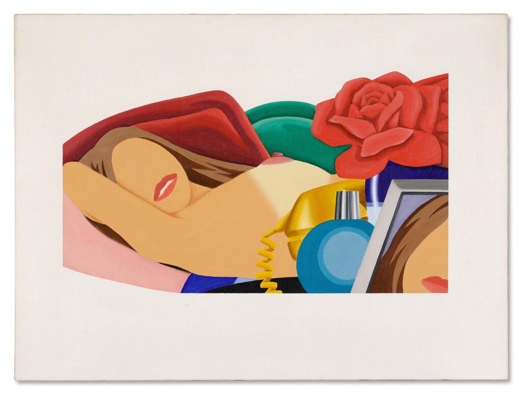 Tom Wesselman, Final Study for Nude Lithograph