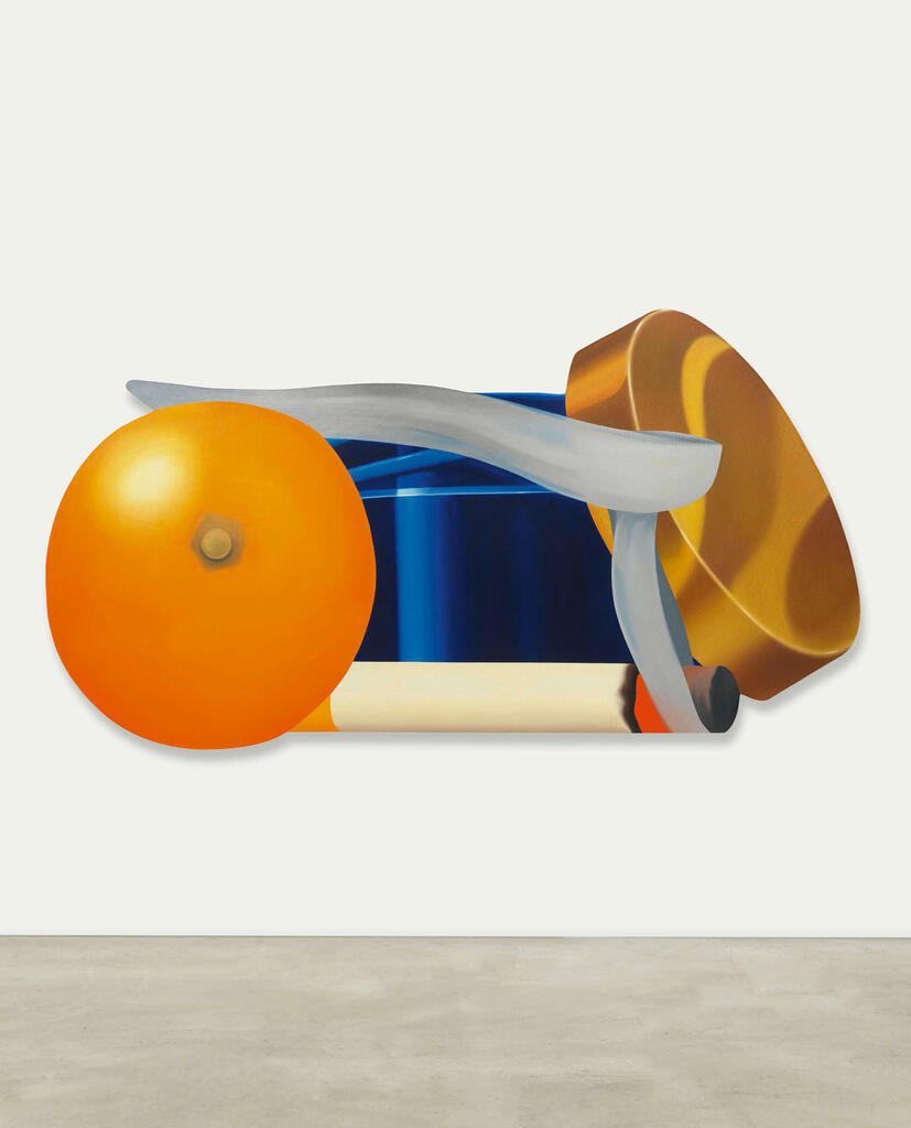 Tom Wesselman, Still Life with Blue Jar and Smoking Cigarette (flat)