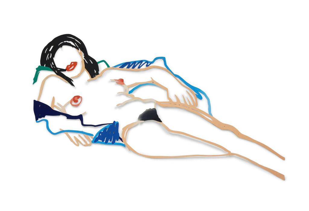 Tom Wesselman, Monica Relaxing on Robe