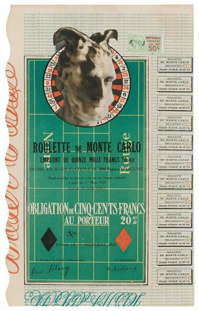 Marcel Duchamp, Monte Carlo Bond (No. 30)