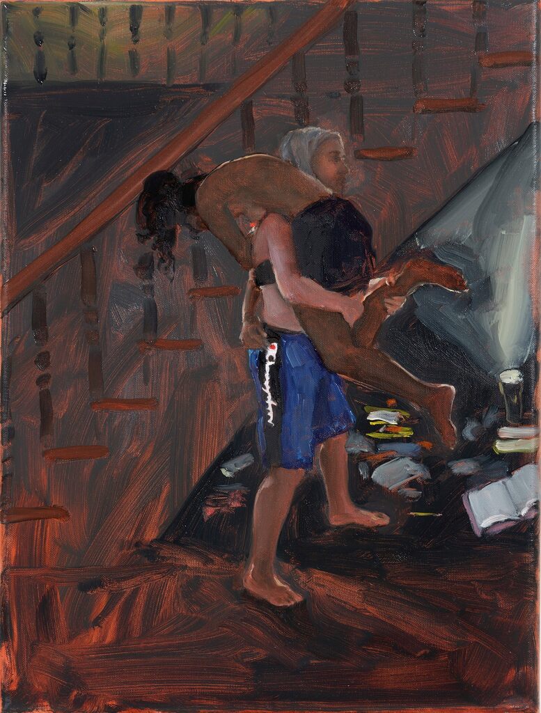 Hiding Place Under the Stairs Wrestlers