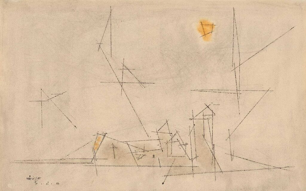 Lyonel Feininger, Study in Space, 8