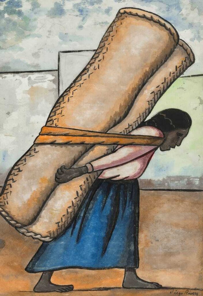 Diego Rivera, Mujer cargando con petate