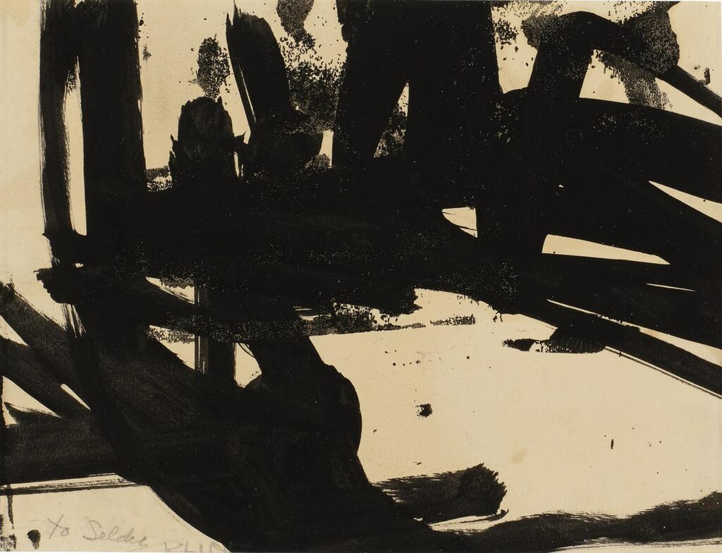 Franz Kline, Study for Untitled and Study for Sabro [Double-Sided Work]