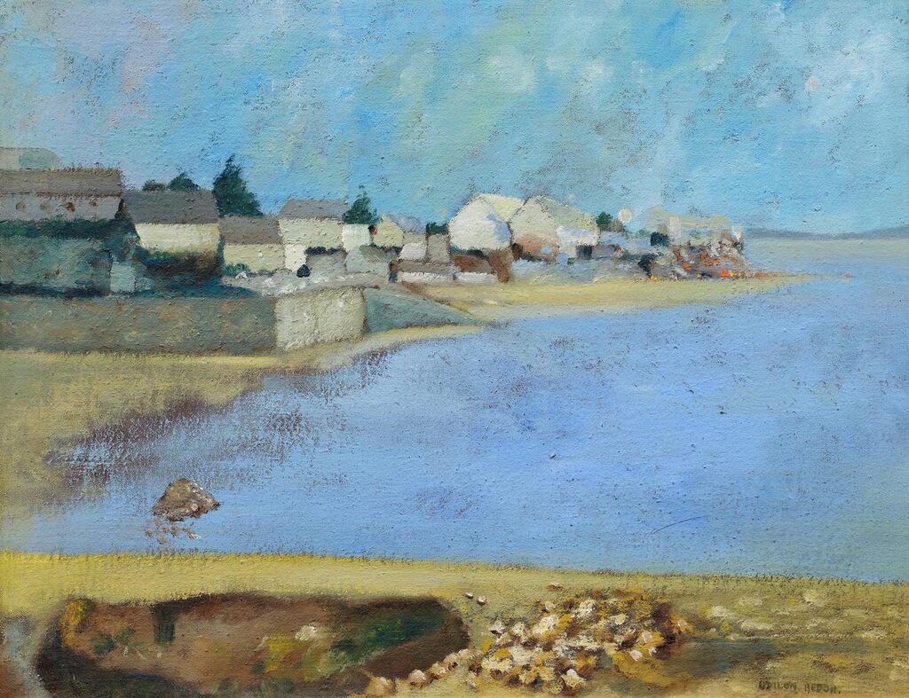 Odilon Redon, Village breton au bord de mer