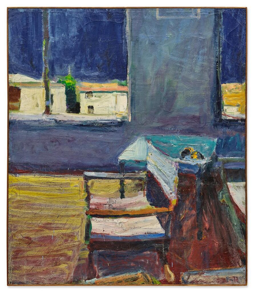 Richard Diebenkorn, Interior with a View of White Buildings
