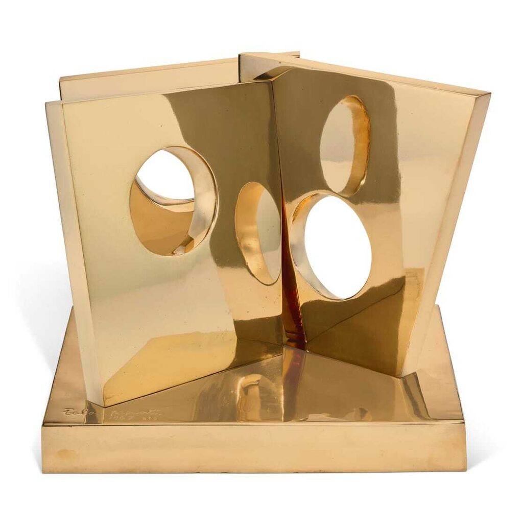 Barbara Hepworth, Three Oblique Forms (February)