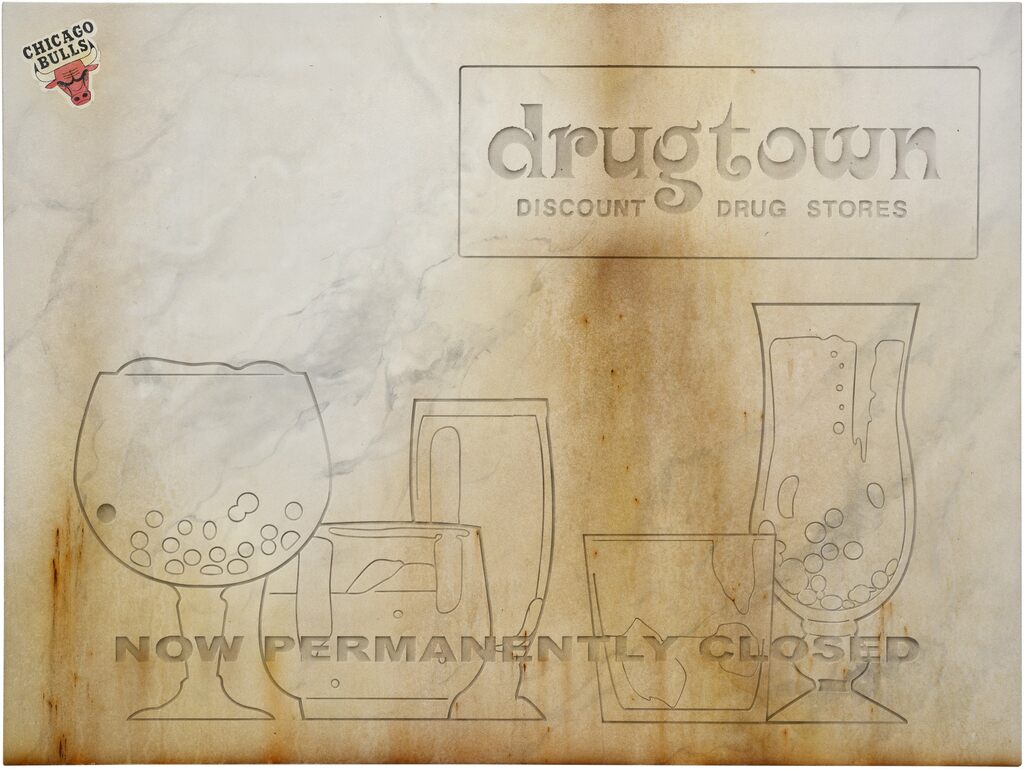 Drugtown in Carrara Marble