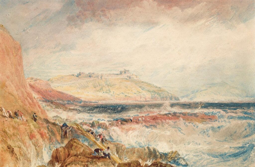 J. M. W. Turner, Pendennis Castle and the entrance to Falmouth Harbour, Cornwall: Scene after a Wreck