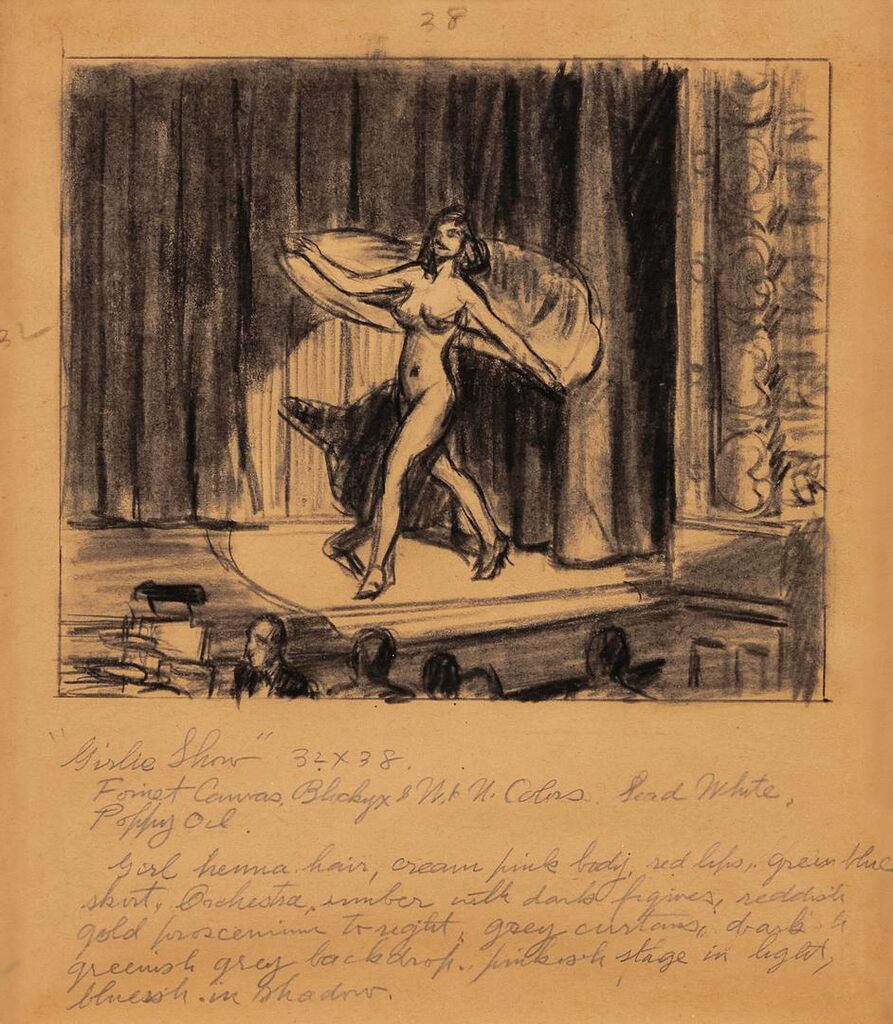 Edward Hopper, Study for 'Girlie Show'
