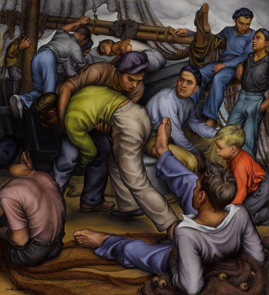 Paul Cadmus, Mallorcan Fishermen
