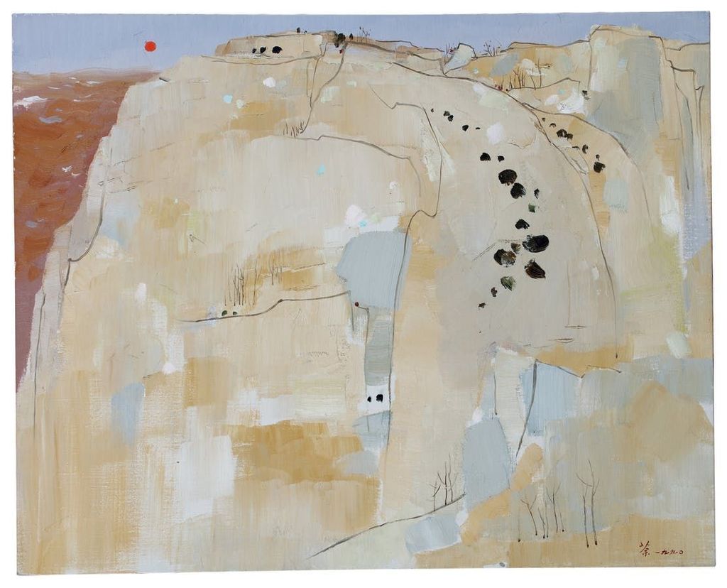 Wu Guanzhong, The Yellow River beyond the Horizon