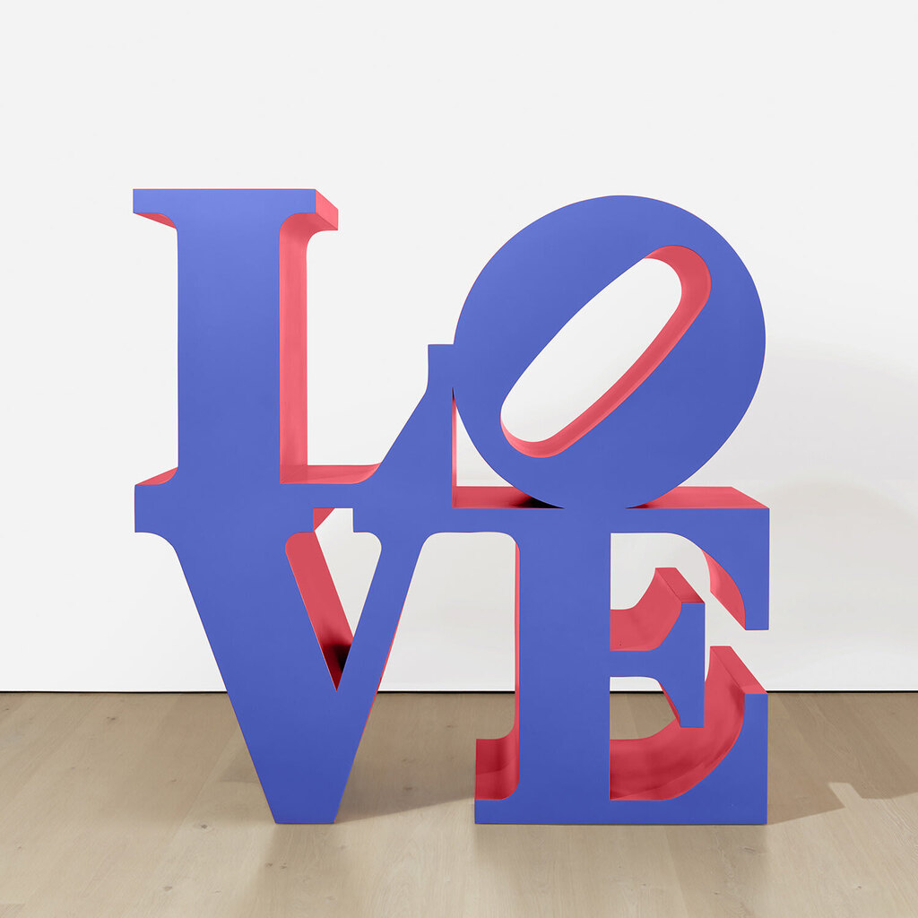 Robert Indiana, LOVE (Violet Faces Red Sides)