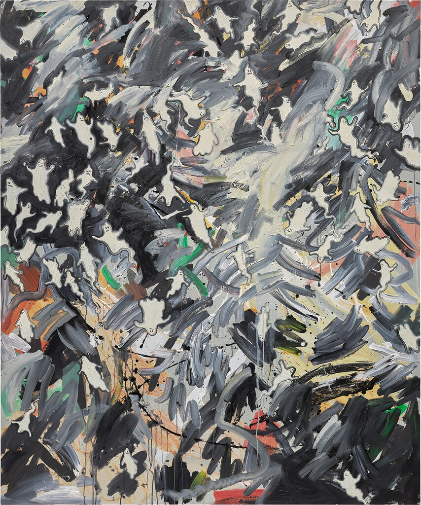 Ghosts (orange and green)