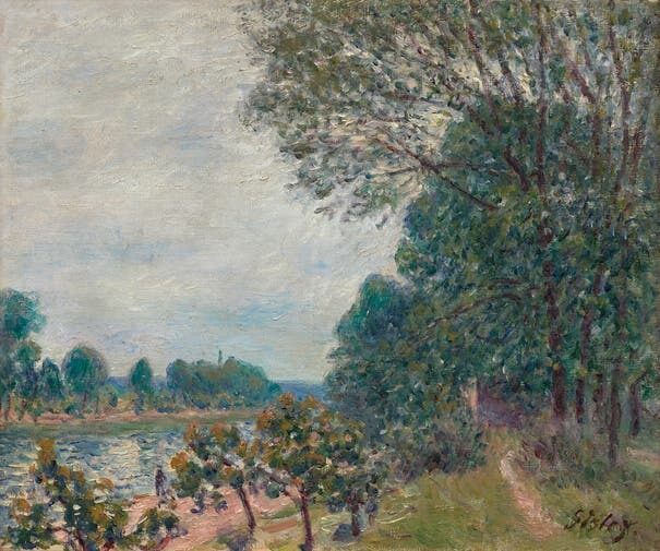 Alfred Sisley, Bords du canal à Moret-sur-Loing