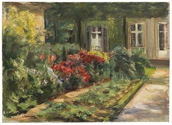 Max Liebermann, Wannseegarten - Haus mit roten Stauden