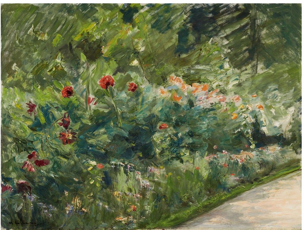 Max Liebermann, Blumenstauden im Nutzgarten nach Südwesten