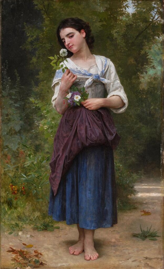 William-Adolphe Bouguereau, La Fleur Préférée (also known as L'Odorat)