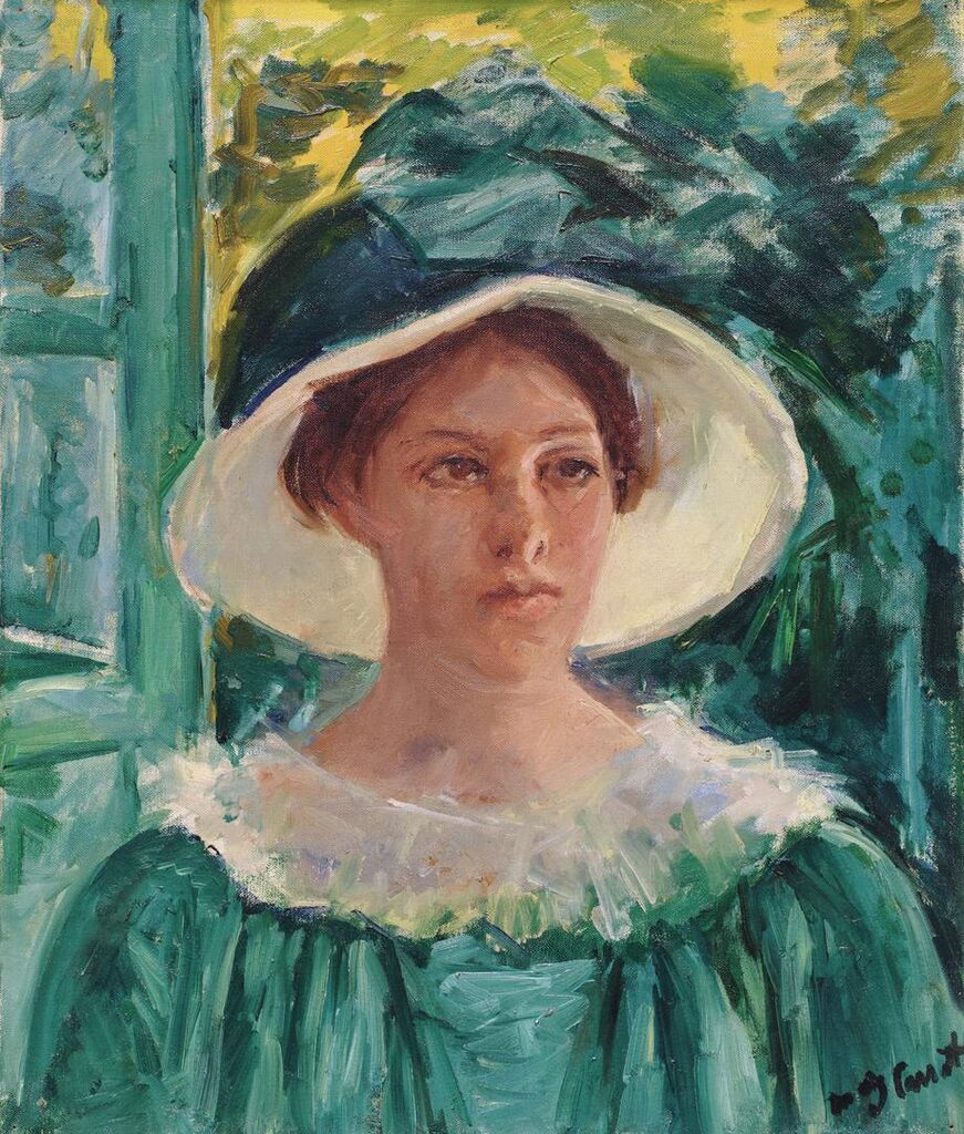 Mary Cassatt, Young Woman in Green, Outdoors in the Sun