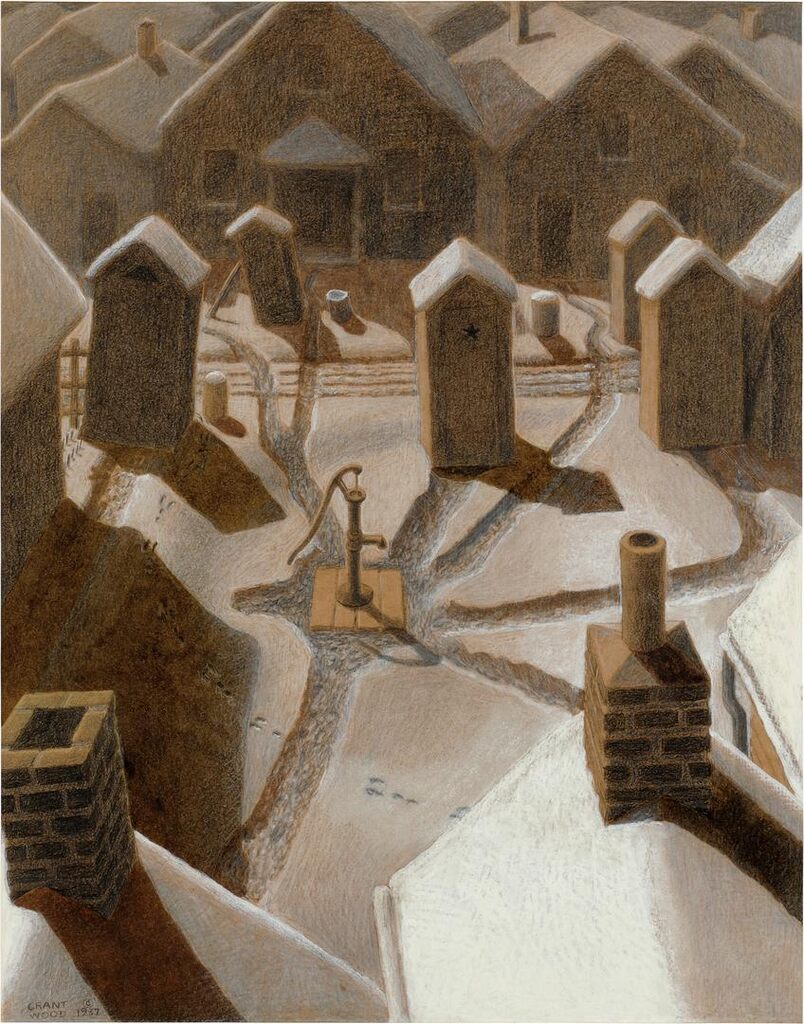 Grant Wood, Village Slums