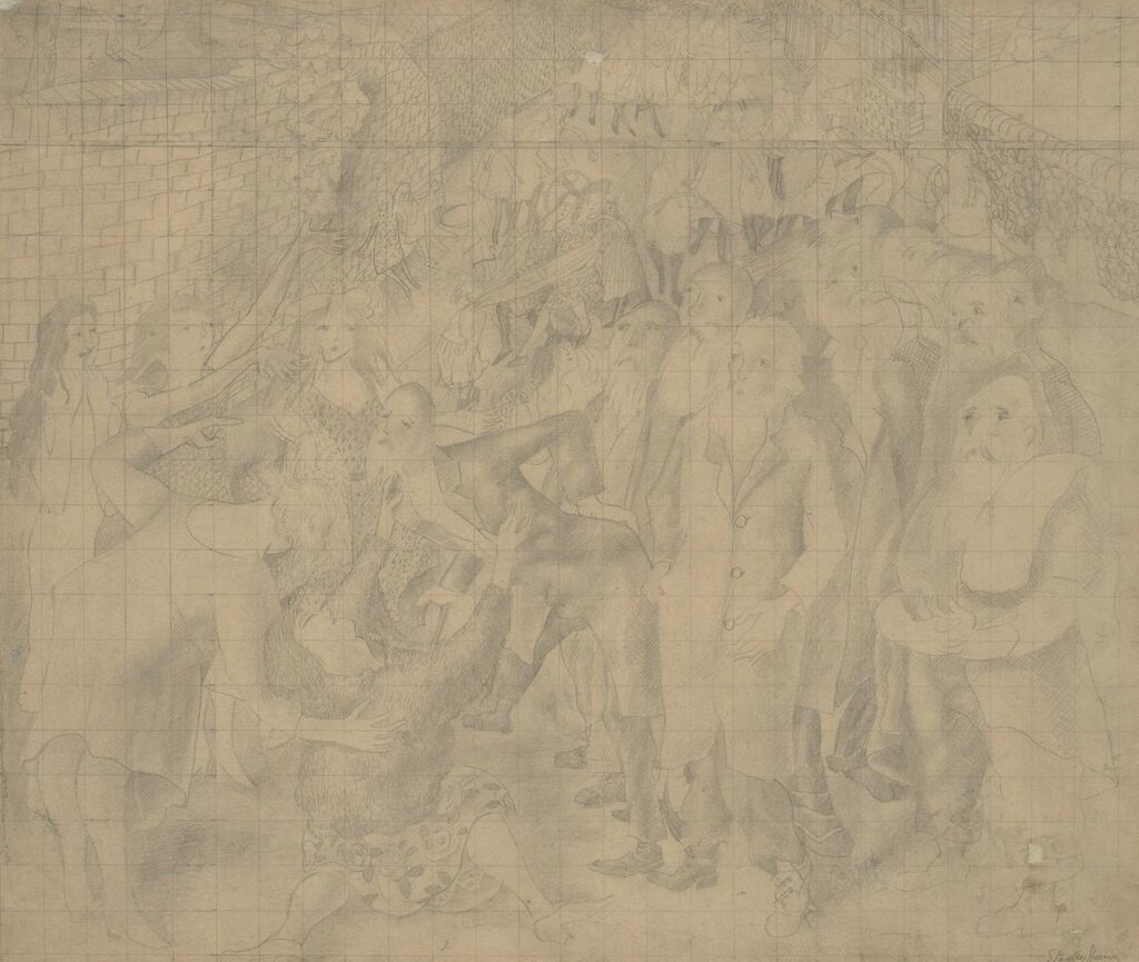 Study for 'Adoration of Old Men'