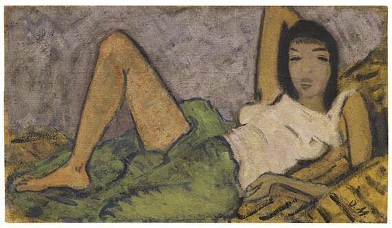 Otto Mueller, Mädchen auf dem Kanapee