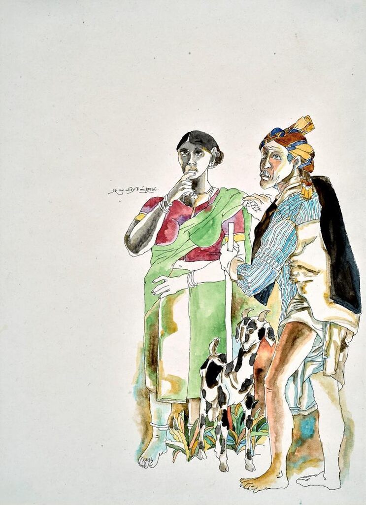 Untitled (Couple with Goat)