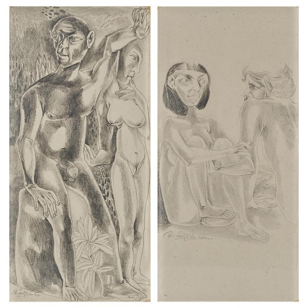 Untitled (Standing Couple; Seated Couple)