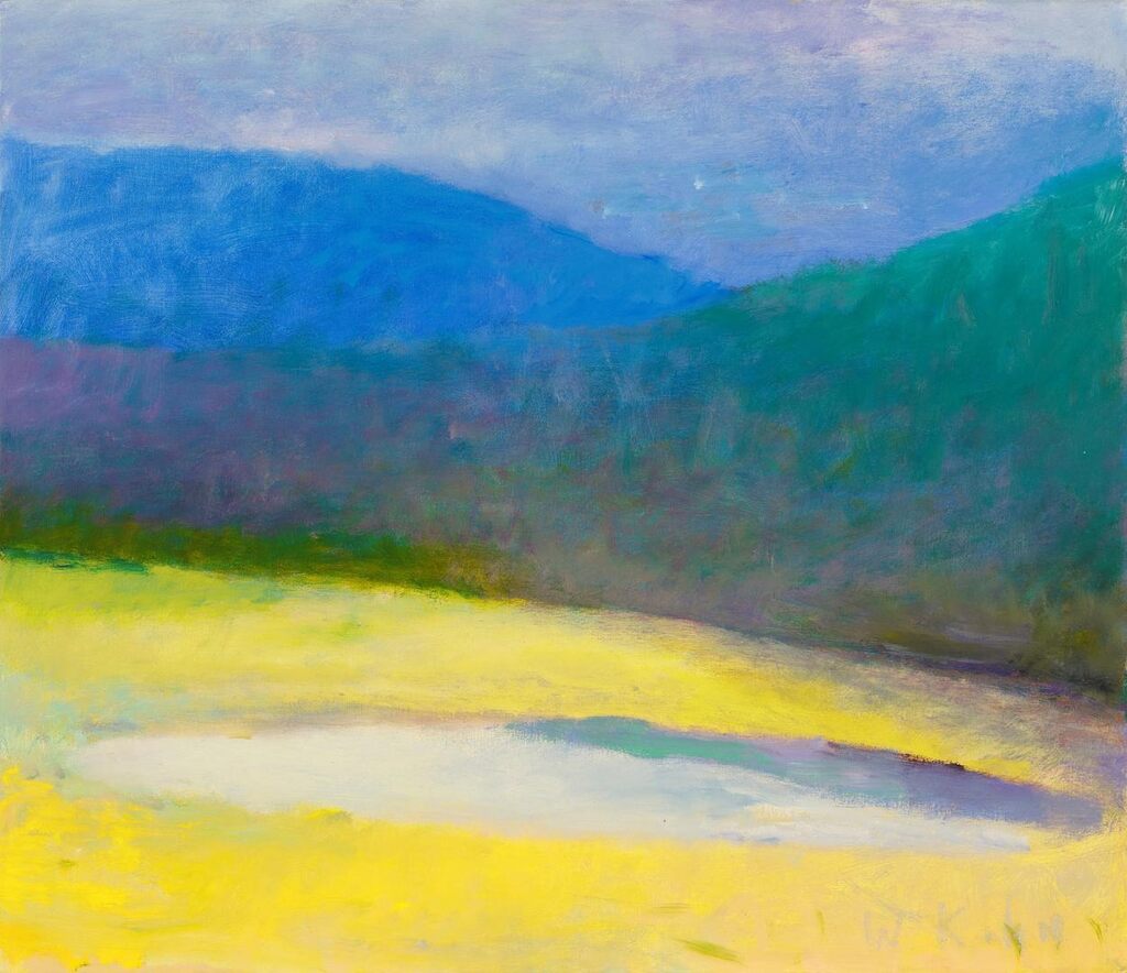 Wolf Kahn, Pond and Hill
