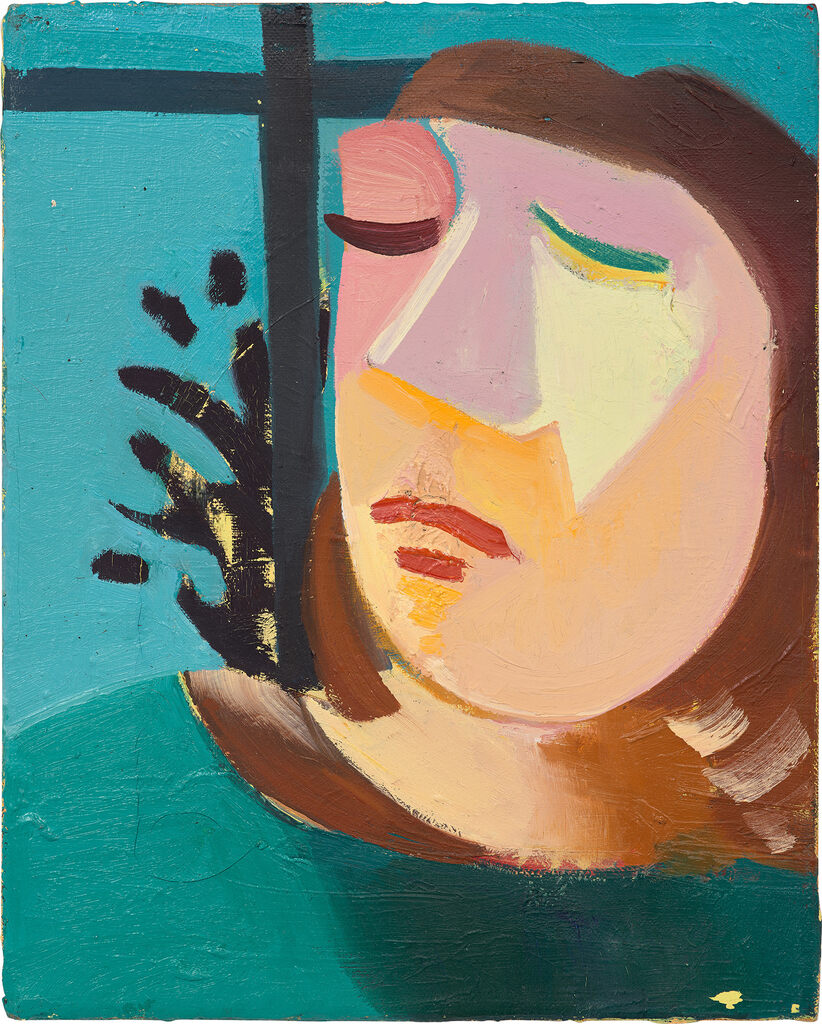 Blue Head with Window