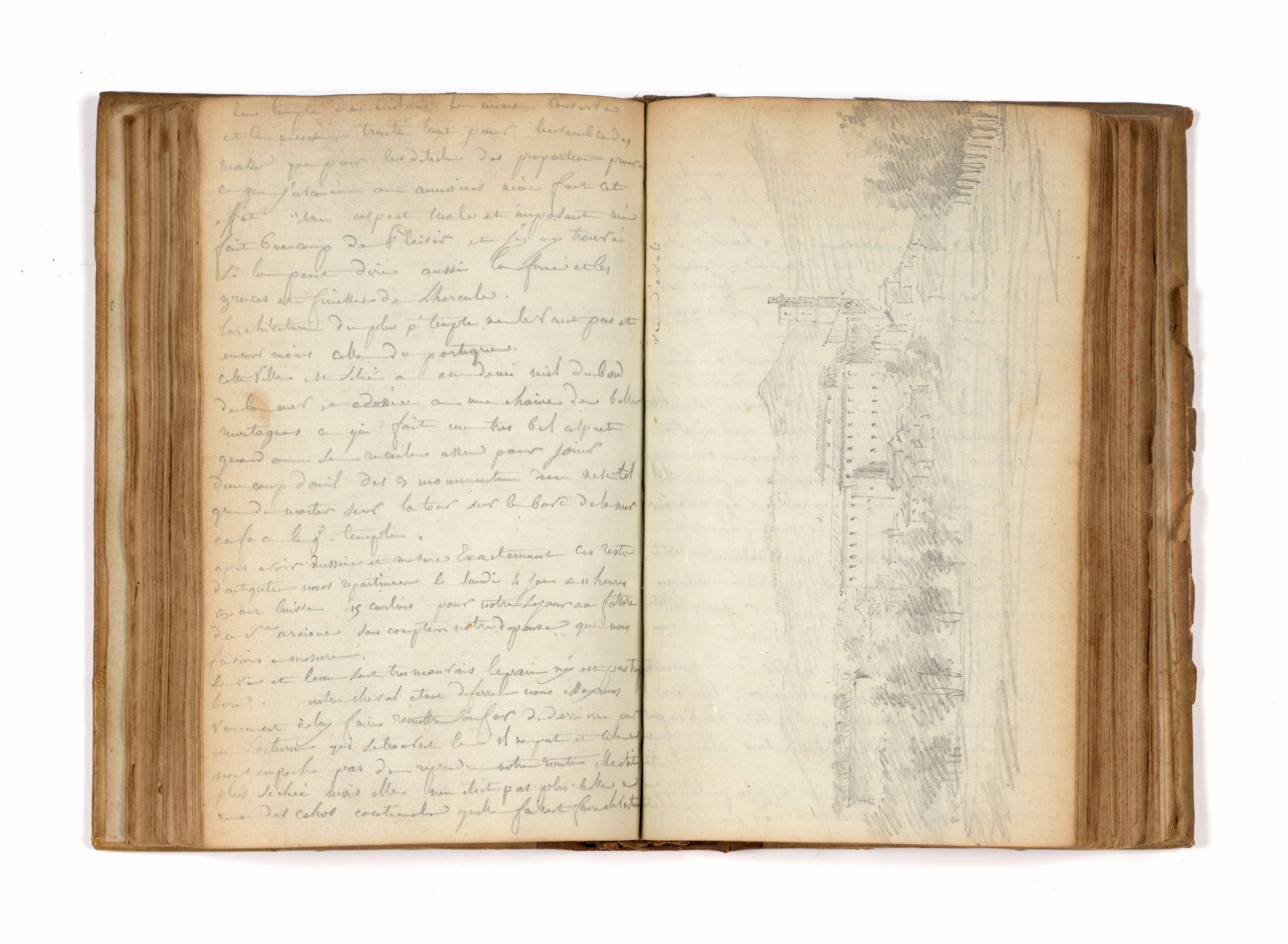 Journal du séjour en Italie de Vaudoyer de 1786 à 1788.