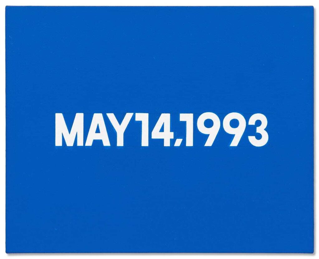 On Kawara, MAY 14, 1993, from Today, 1966–2013