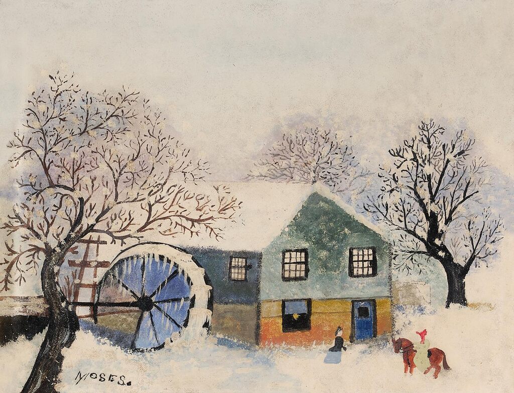 An Old Mill in Winter