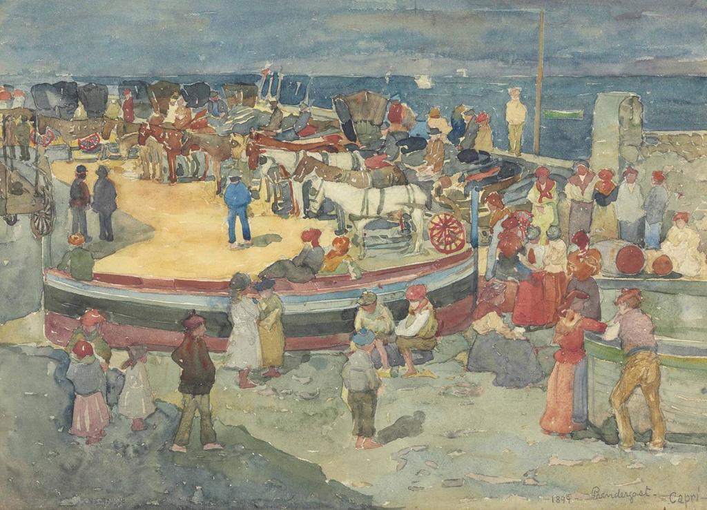 Maurice Prendergast, Grande Marina, Capri