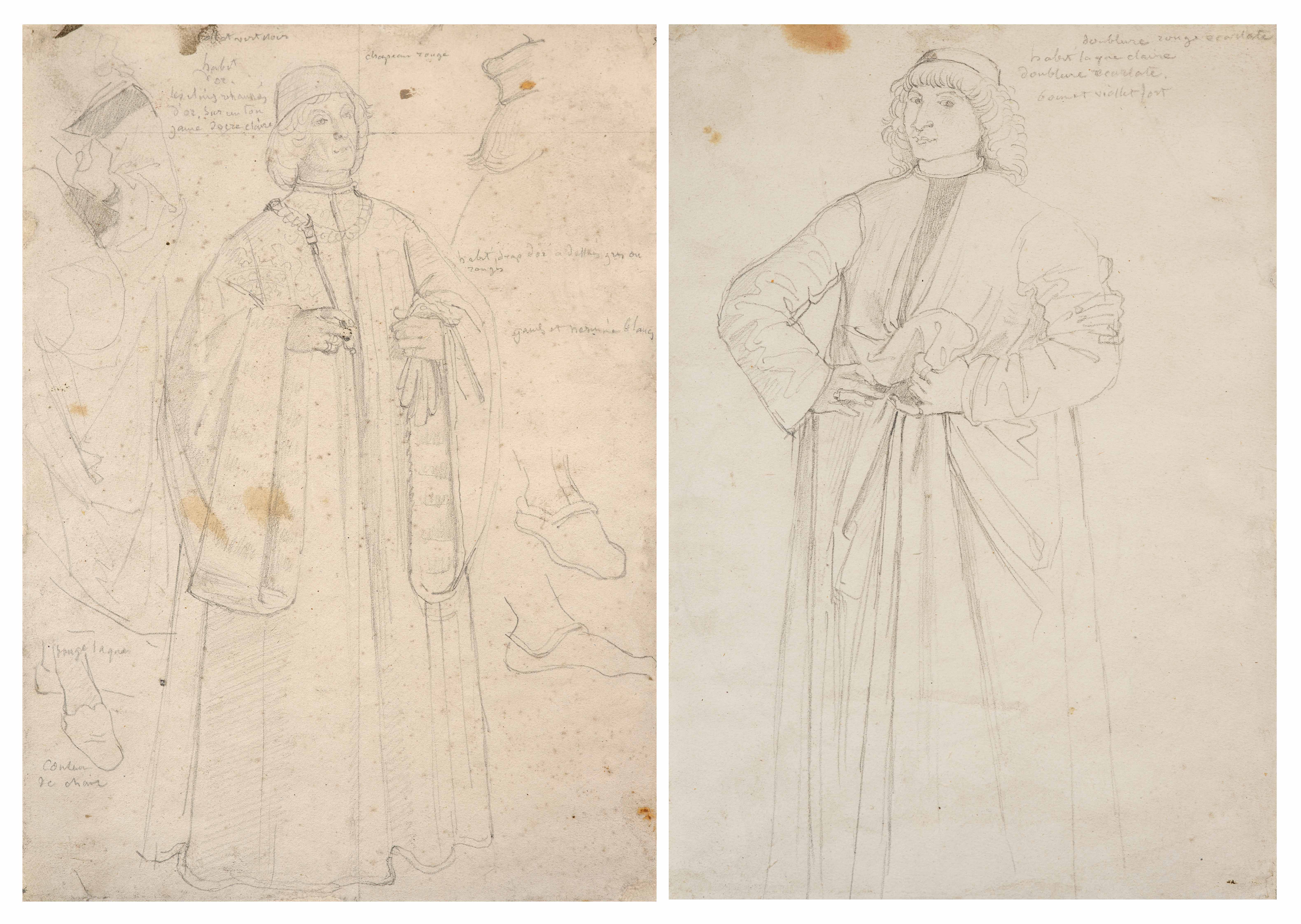 Personnages de la Renaissance, d'après Pinturicchio