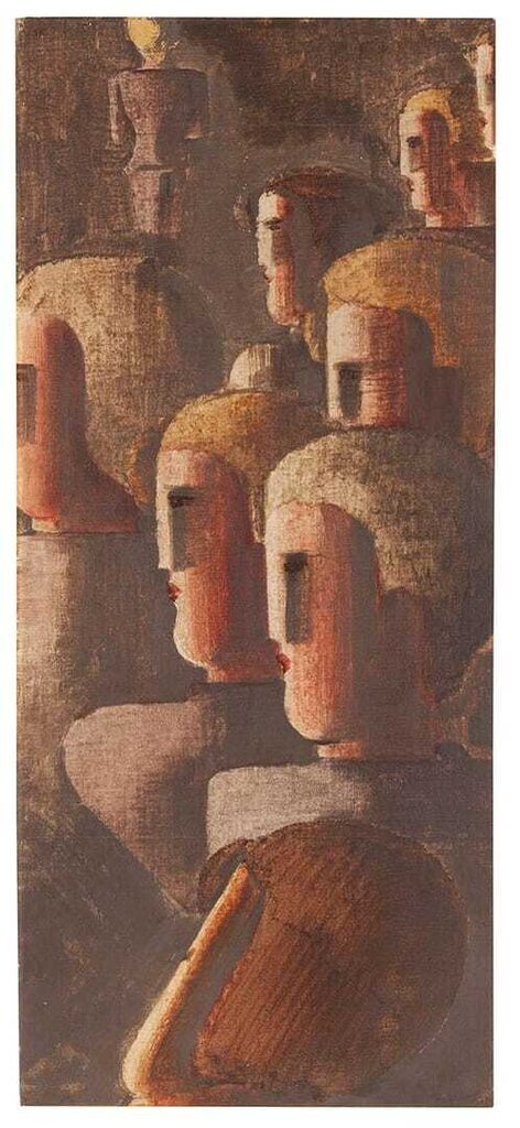 Oskar Schlemmer, Jünglingsgruppe in Braun