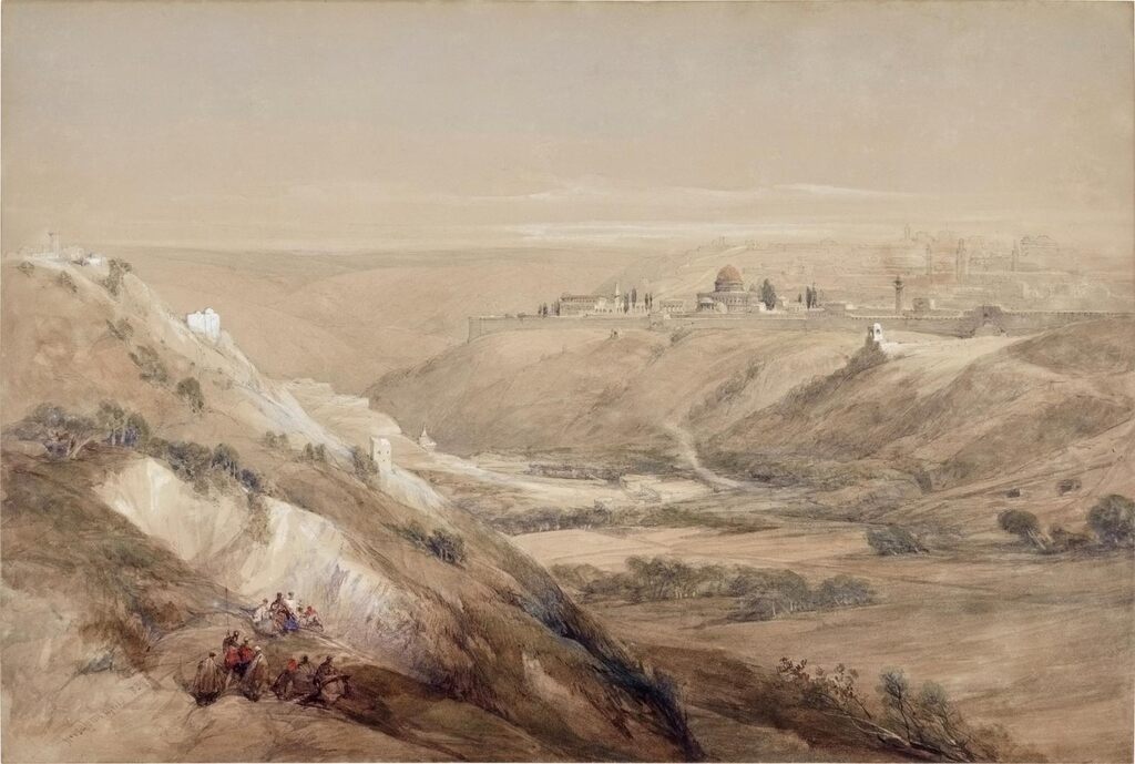 Jerusalem from the Road leading to Bethany