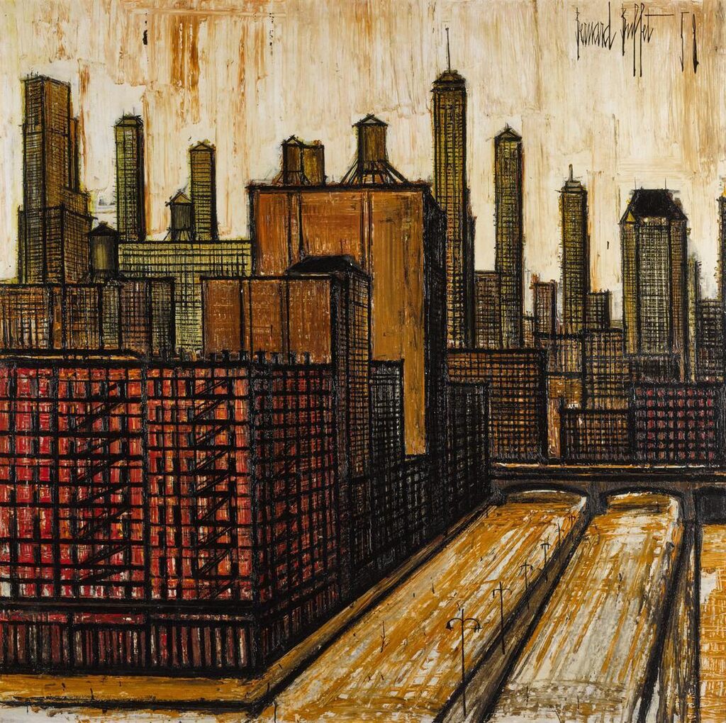 Bernard Buffet, New York - Ancesboro Bridge