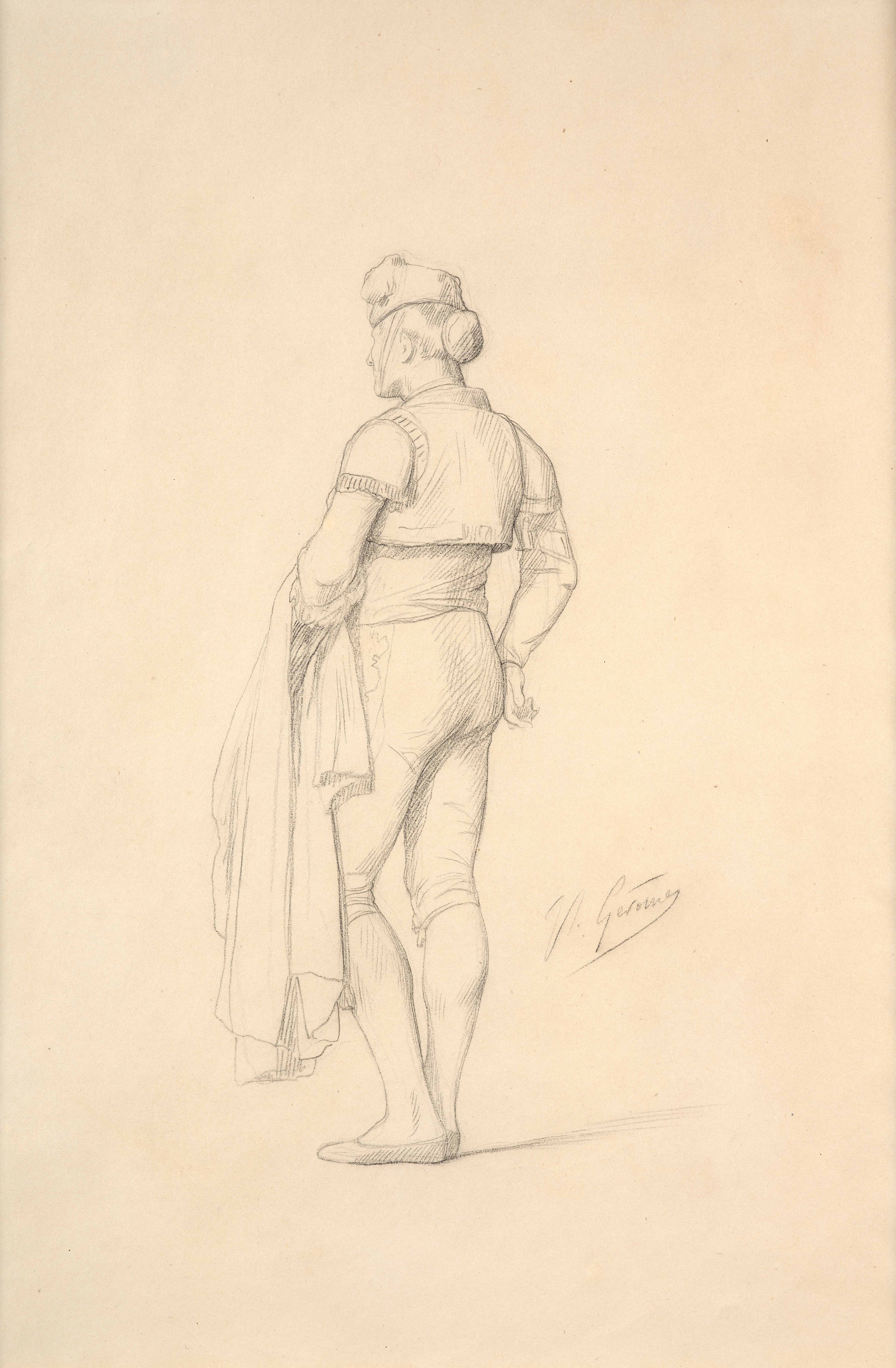 Etude de torero en pied