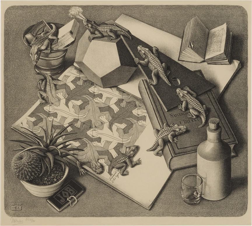 M. C. Escher, Reptiles (Bool 327)