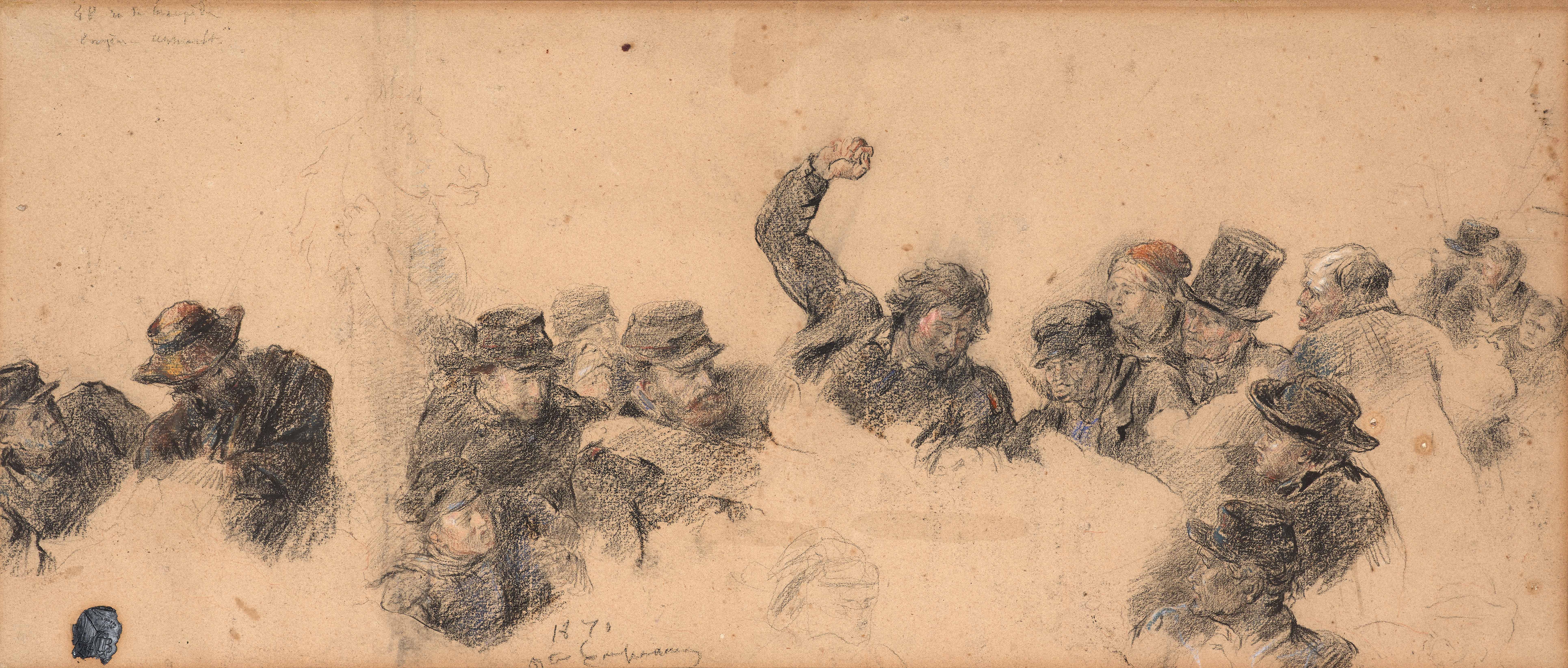 Etude pour L'espion, 1870
