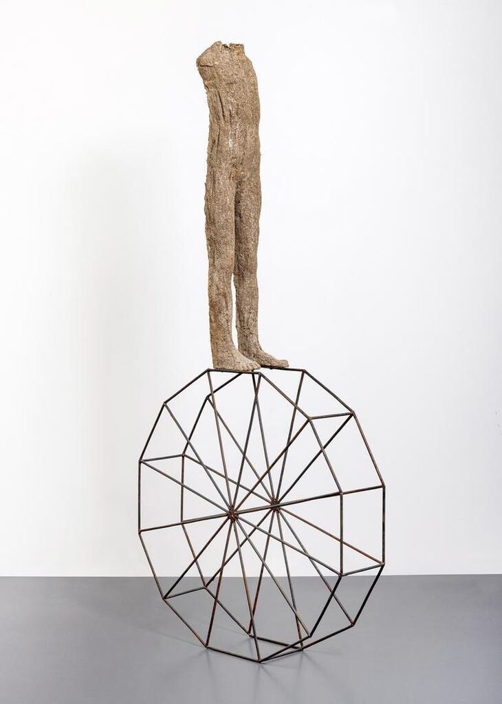 Small Figure on Wheel