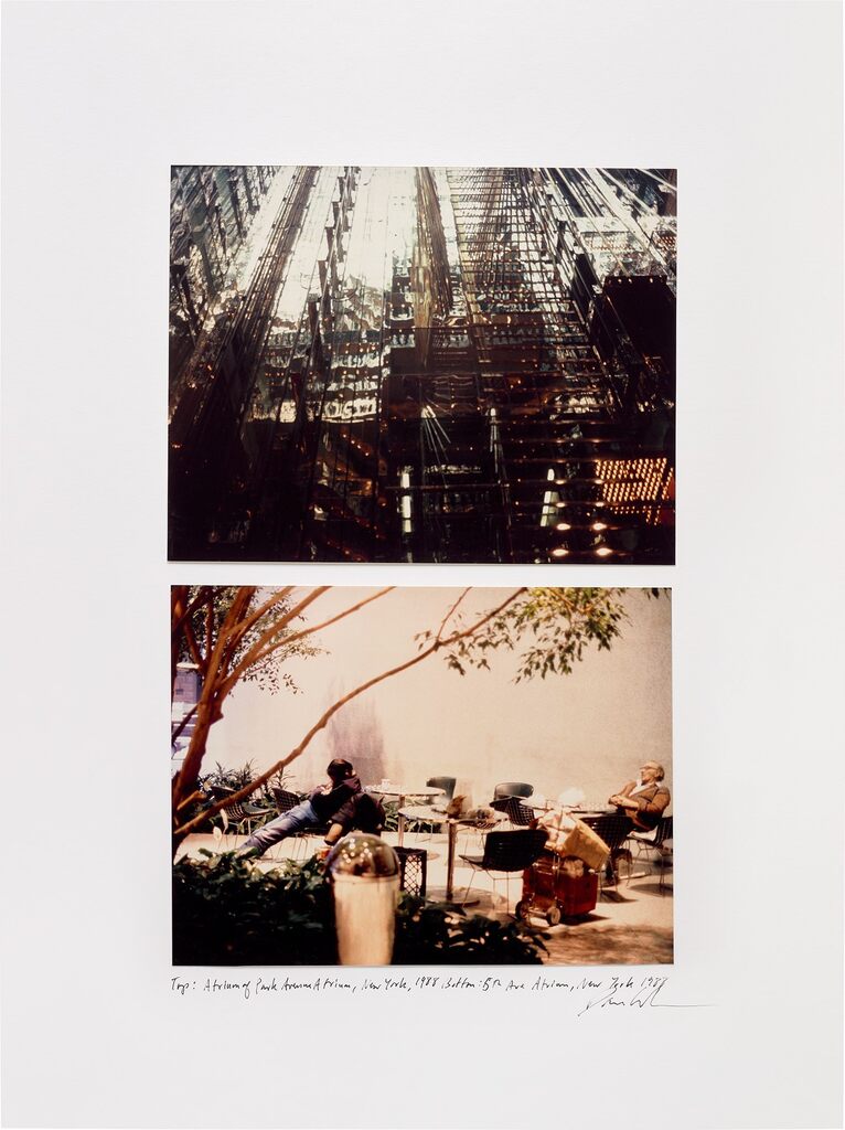 Two works: (i) Atrium of Park Avenue Atrium, New York, 1988; (ii) 5th Ave Atrium, New York 1988