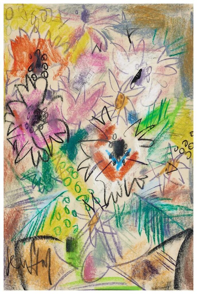 Un ensemble de deux oeuvres sur papier; 2- Clown saxophoniste