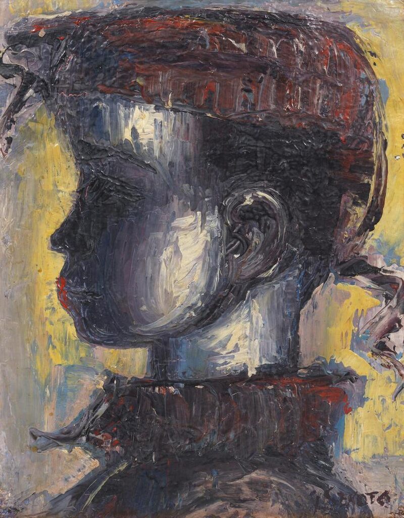 'Profile of a young girl'
