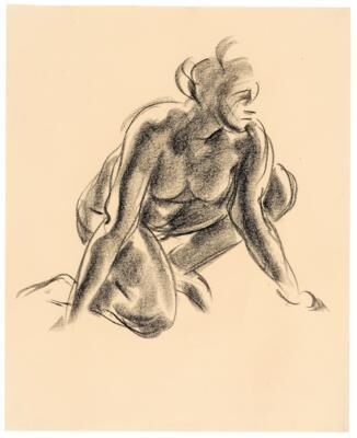 Crouching figure