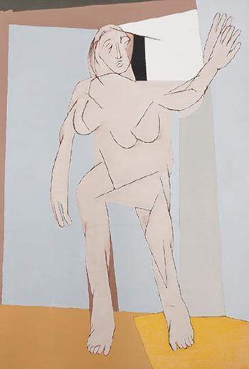 Tyeb Mehta, Untitled (Standing Figure)